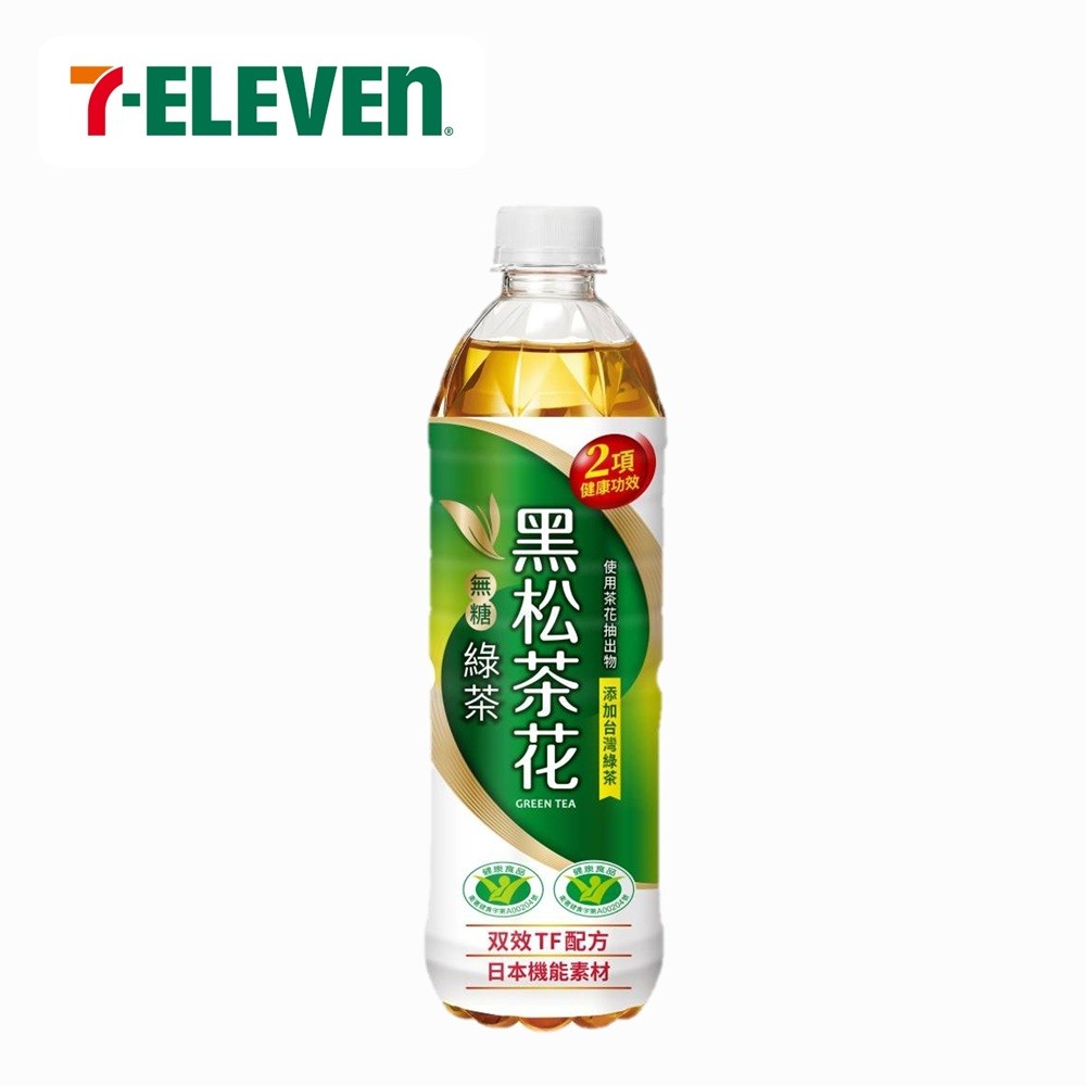 7-ELEVEN 黑松茶花綠茶580ml